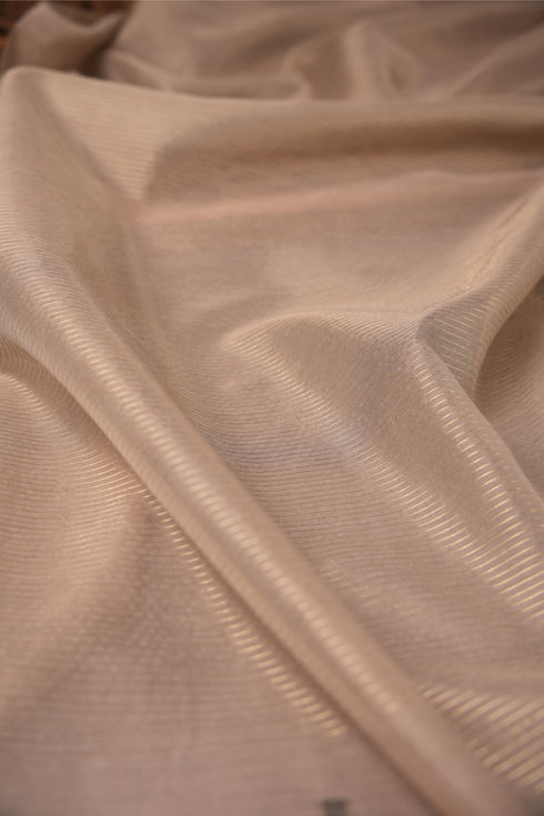 A Freakin Lotus Brown Jamdani Muga Silk Unstitched Suit Set
